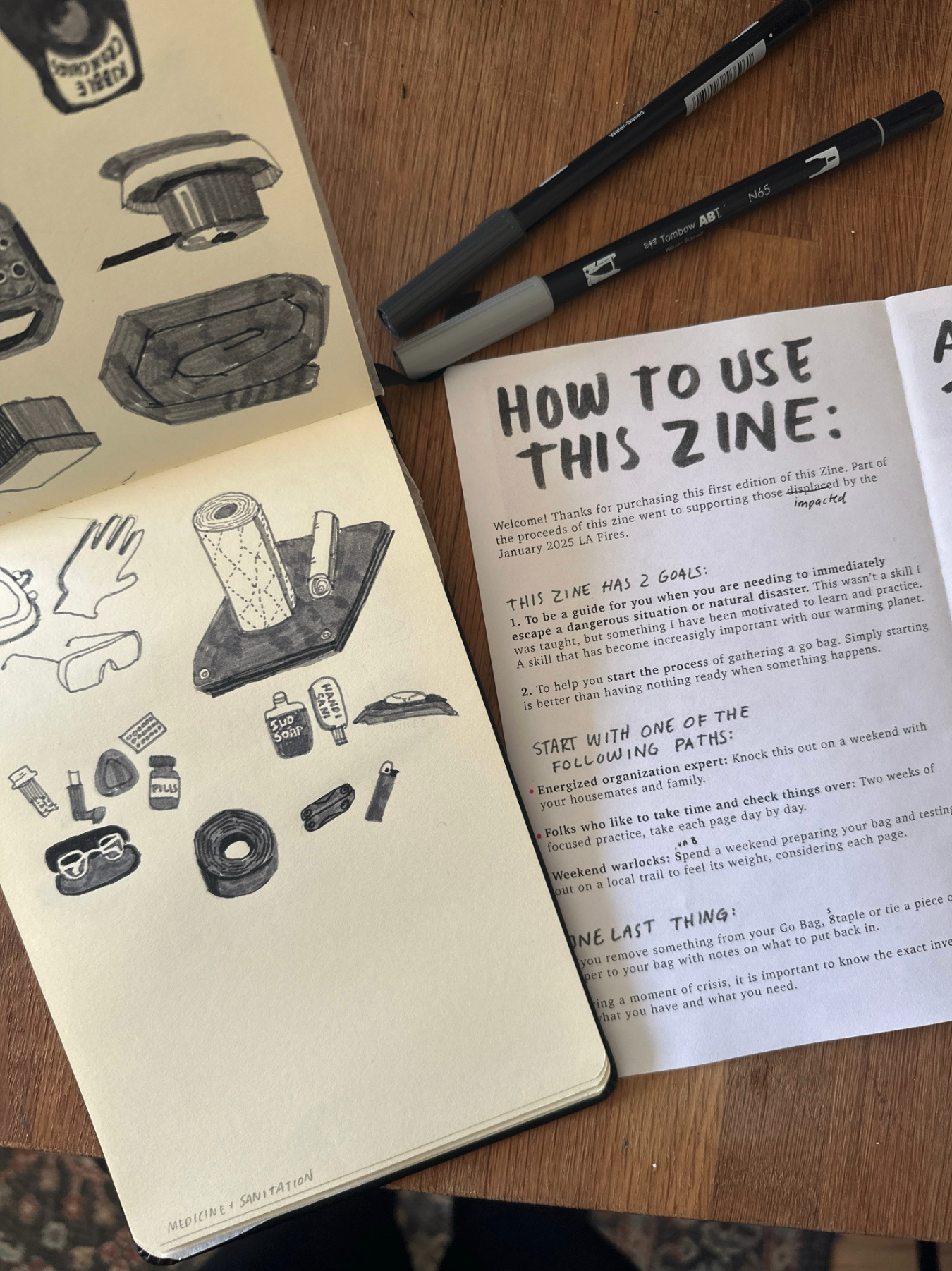 How to Have a GO BAG Zine - Physical Zine 1st edition — Mel